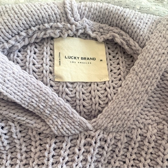 Lucky Brand Purple V-Neck Sweater - Picture 2 of 3